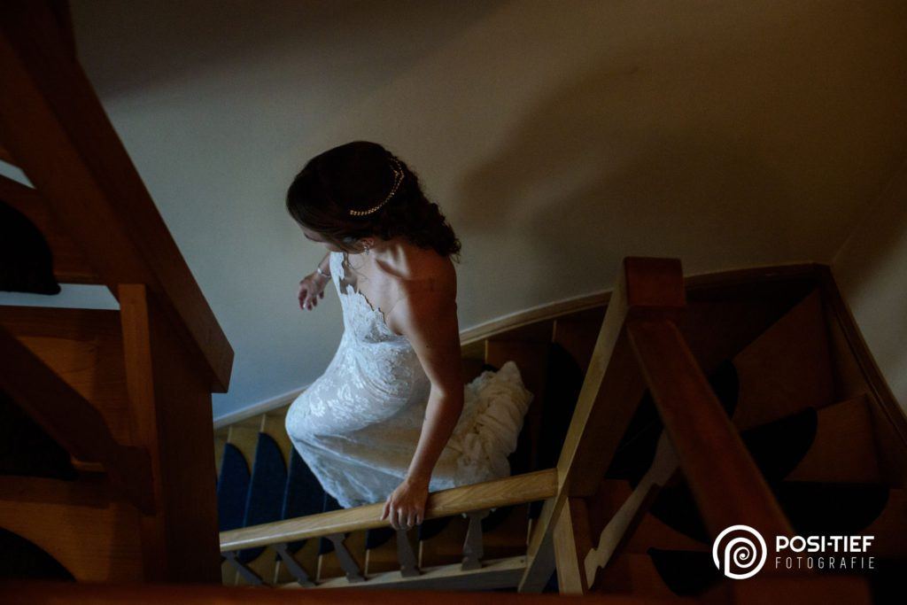 bruid op trap